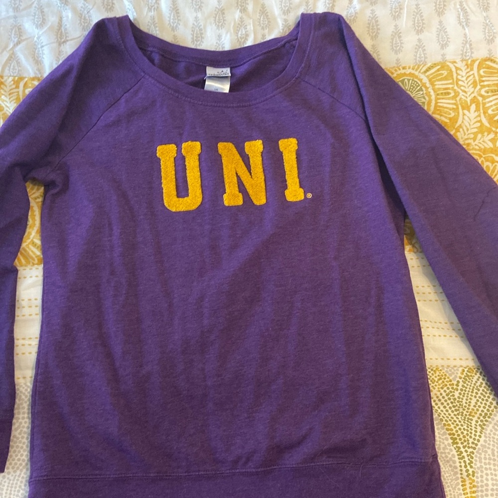 Women’s UNI crewneck sweatshirt (university of northern i”Iowa) size large